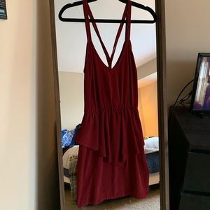 Maroon Mini-Dress